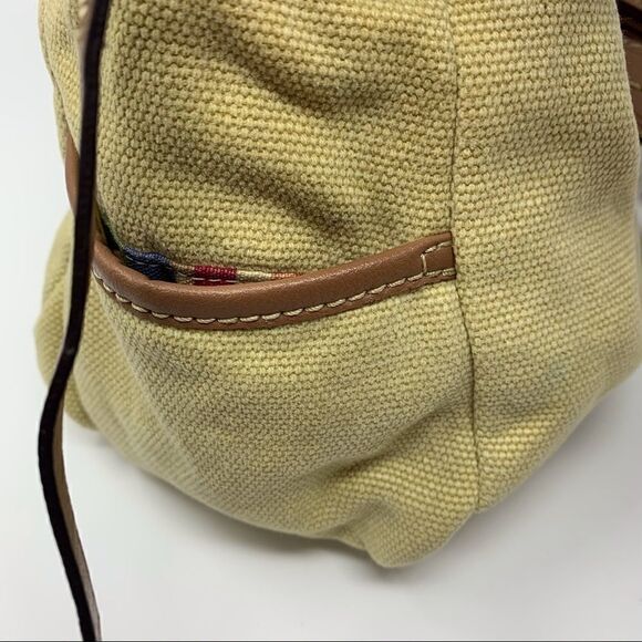Fossil Khaki Canvas Shoulder Bag - Picture 8 of 13